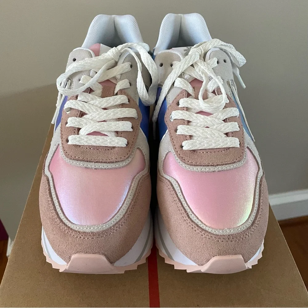 W6YZ Deva Sneaker Suede Iridescent Nylon Women’s  39 NEW 0011017405.15.1M24 - Picture 5 of 7